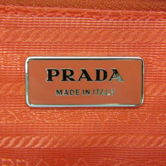 Prada VELA BR3851 Women's Nylon Handbag,Shoulder Bag Pink Orange - Picture 12 of 14